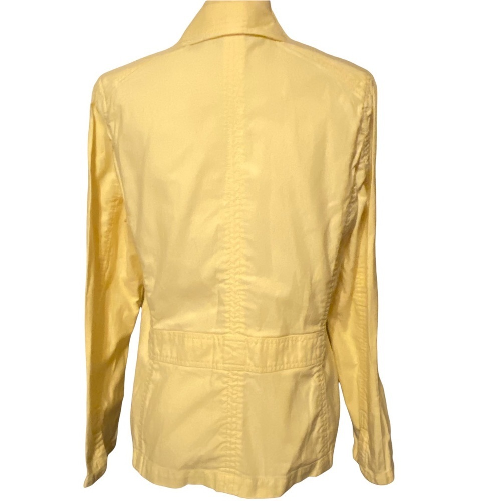 Eddie Bauer‎ cotton yellow utility jacket size 10 tailored - Picture 6 of 7